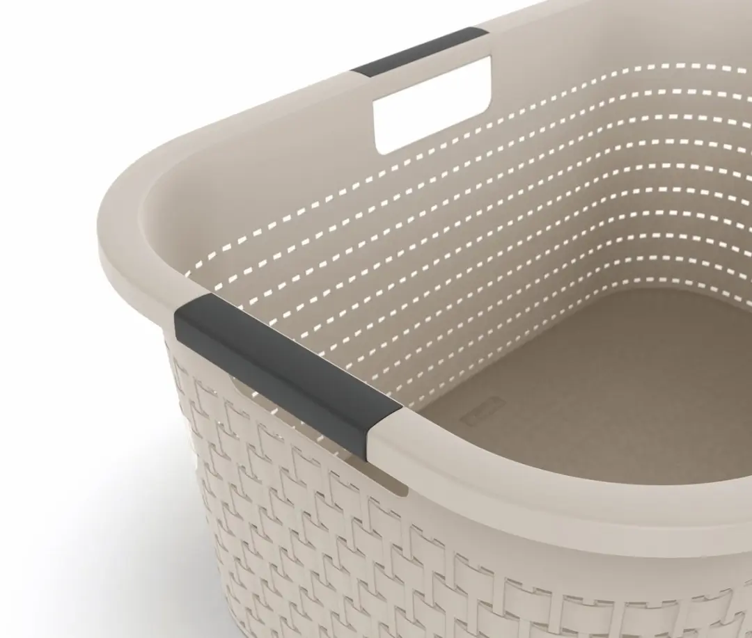 Rotho Country Wasmand - 2x 40L - Beige