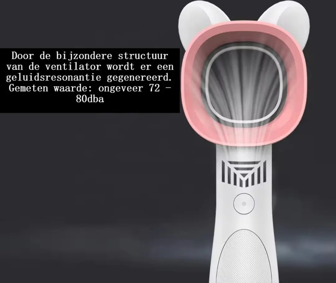 DMV Dmv-Blackfanther Bladloze Ventilator 5W - Zwart/Blauw - afbeelding 6 van 6