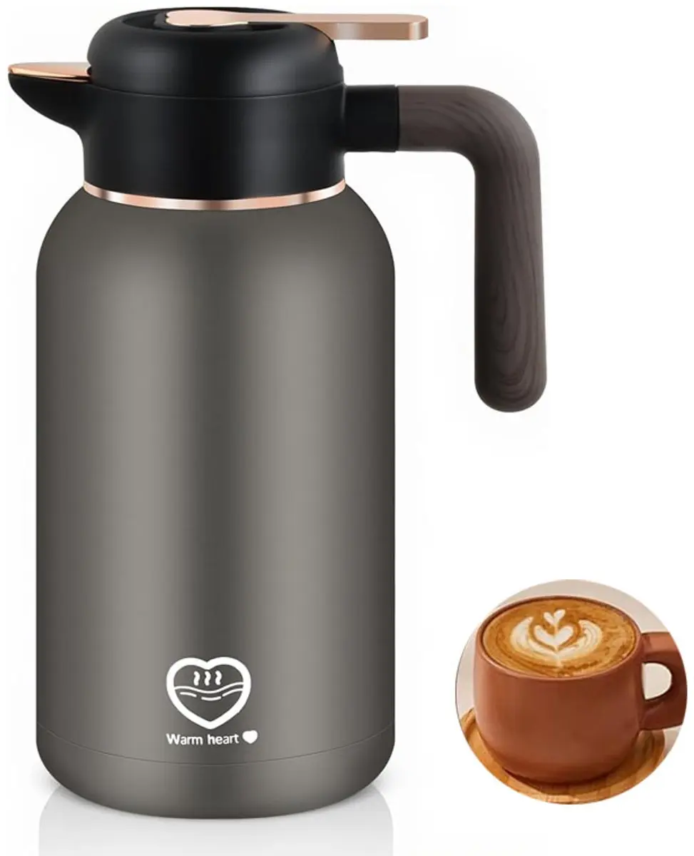 ECTEATOY RVS Thermoskan 2L