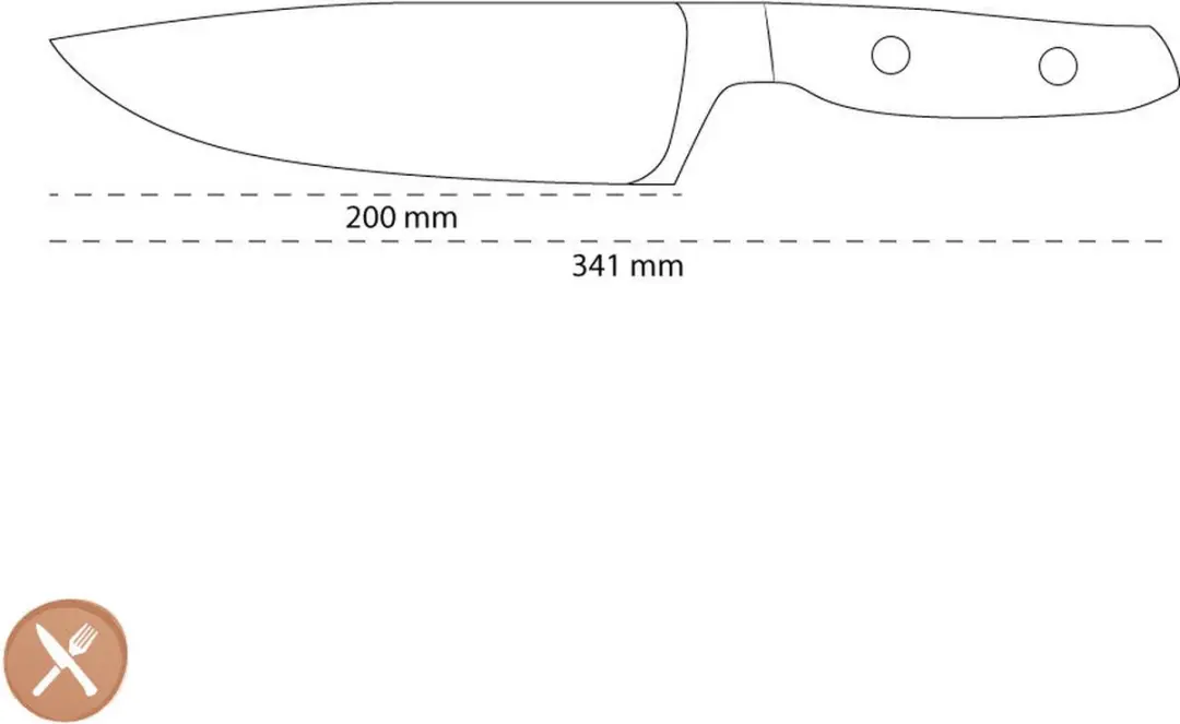 Wusthof Amici Koksmes 20cm - Bruin