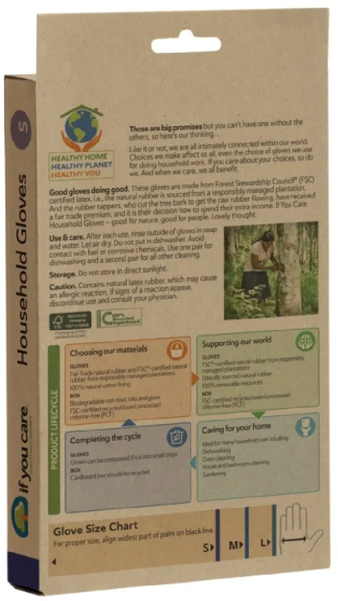 If You Care Huishoudhandschoenen S - Groen
