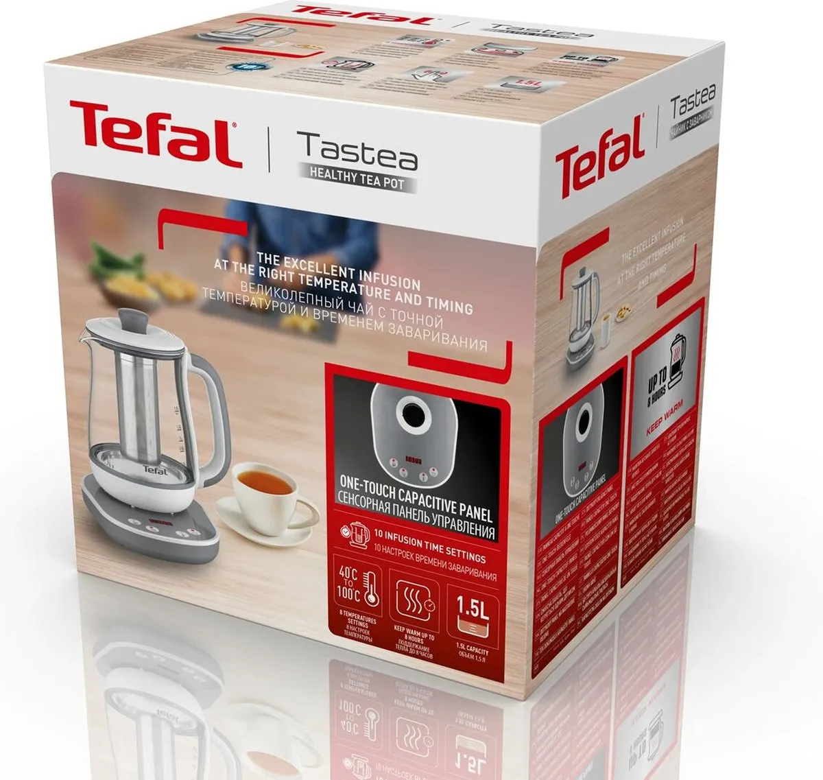 Tefal BJ551B10 Theekoker 1,5L - 1430W - Wit/Grijs