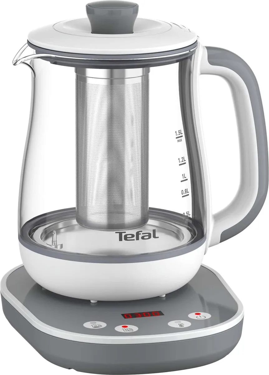 Tefal BJ551B10 Theekoker 1,5L - 1430W - Wit/Grijs