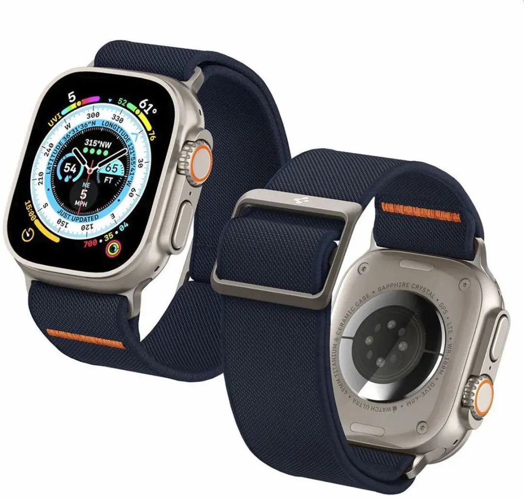 Spigen Fit Lite Ultra Apple Watch Bandje Navy