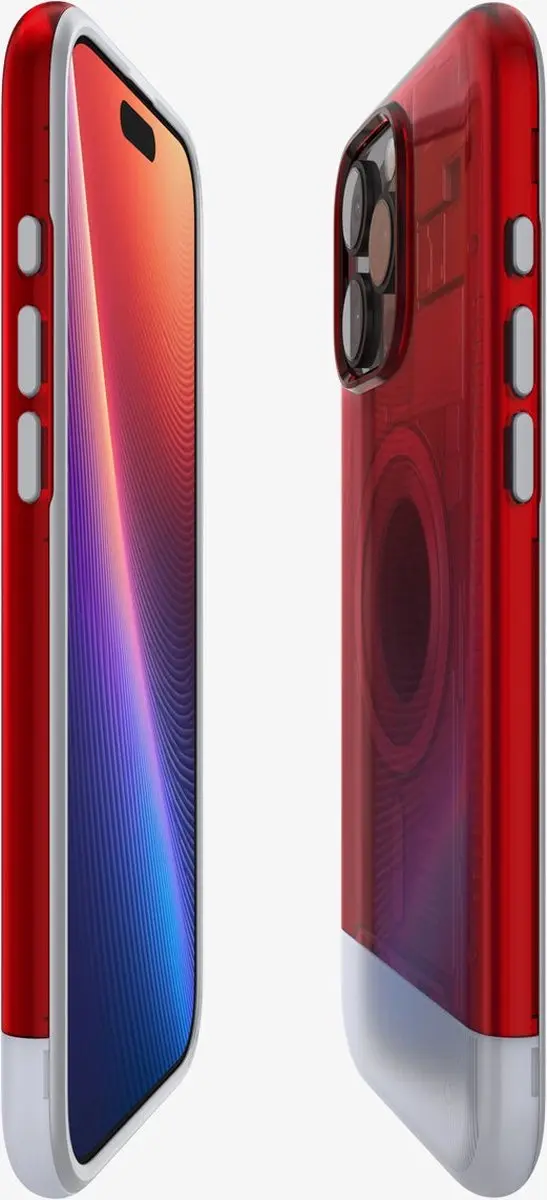 Spigen Classic C1 MagFit Hoesje iPhone 16 Pro - Rood