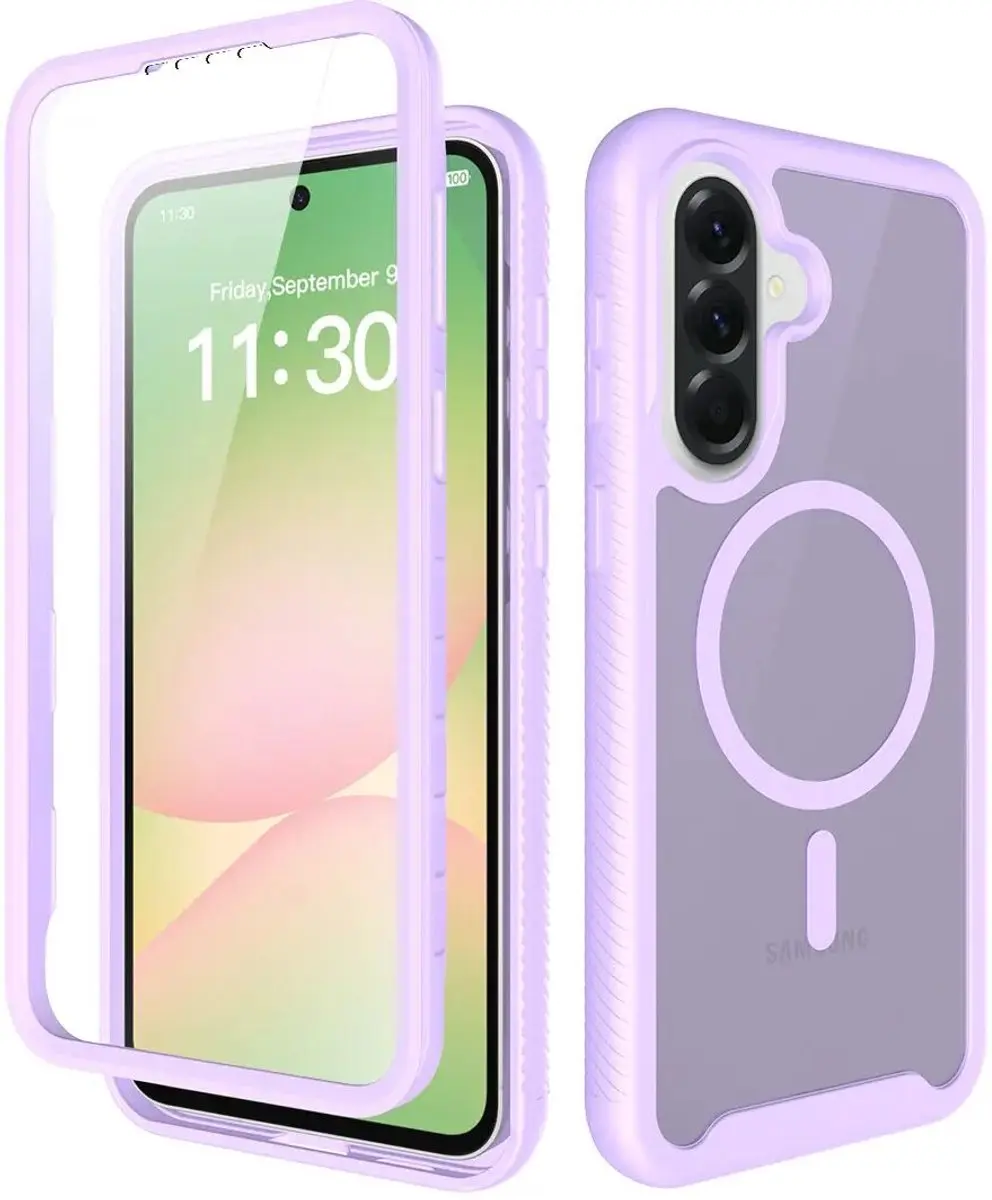 Selected Hoesje Samsung Galaxy A57 MagSafe Matte Paars
