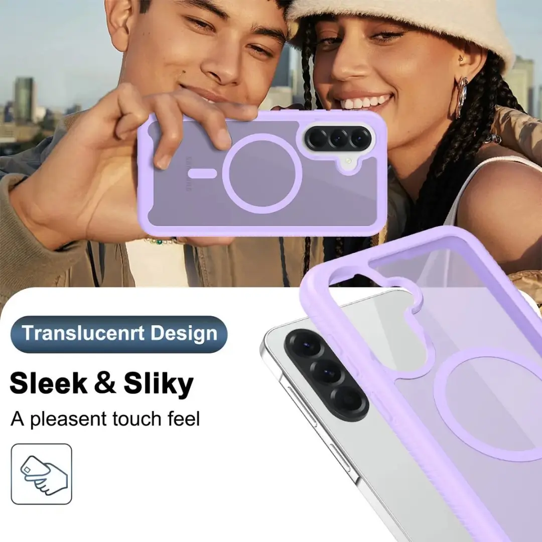 Selected Hoesje Samsung Galaxy A57 MagSafe Matte Paars