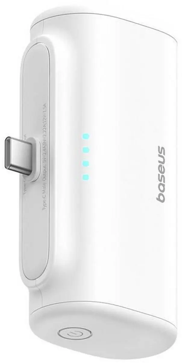 Baseus 5000mAh Powerbank - 20W USB-C - Wit