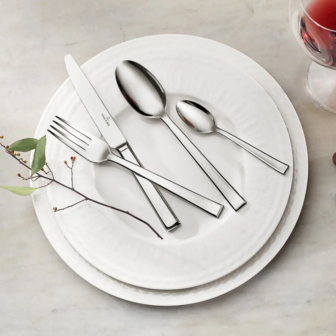 Villeroy & Boch Victor Tafelmes 22.5cm RVS - 6 Stuks