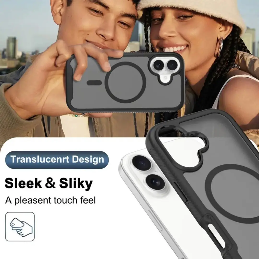 Selected by GSMpunt Apple iPhone 17 Hoesje Matte Zwart - MagSafe