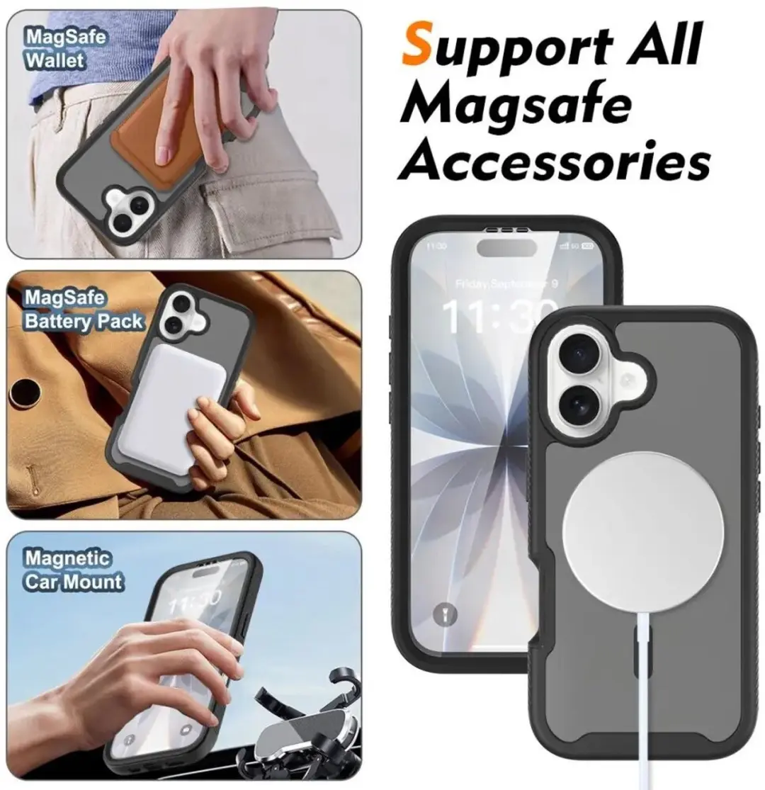 Selected by GSMpunt Apple iPhone 17 Hoesje Matte Zwart - MagSafe - afbeelding 6 van 6