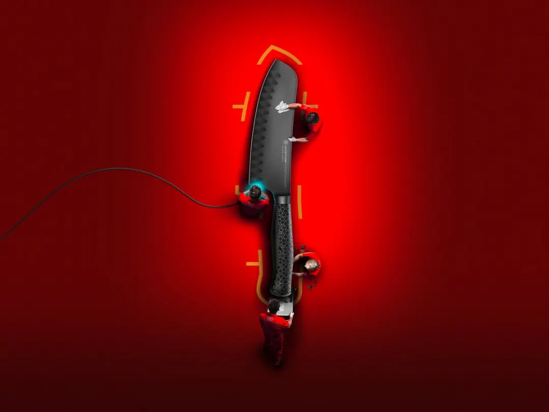 Wusthof Performer Santokumes 17cm - Zwart - afbeelding 6 van 6