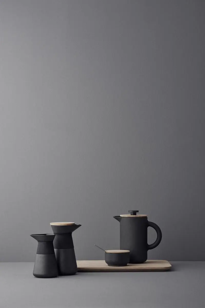 Stelton Theo Koffiekan 0,6L - Zwart/Zilver