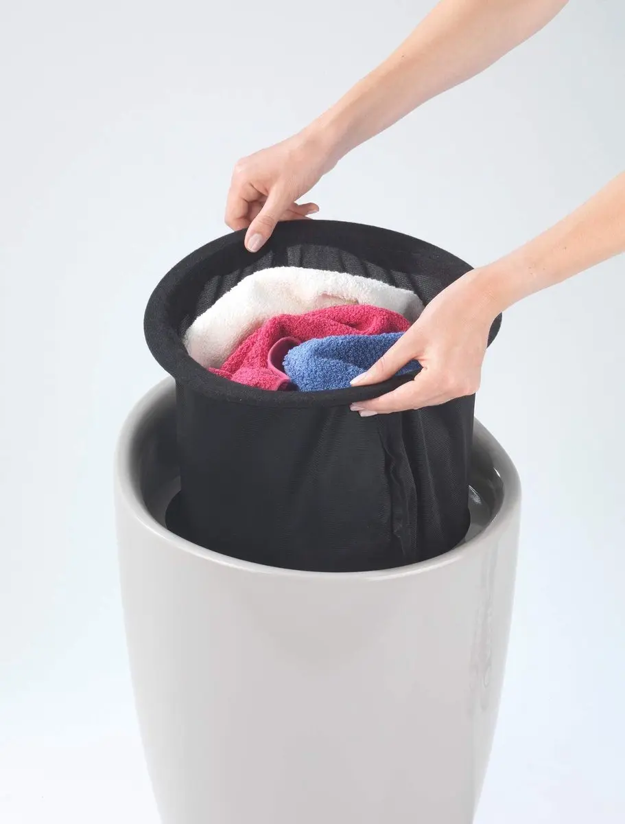 Wenko Zitje met uitneembare waszak 20L - Taupe
