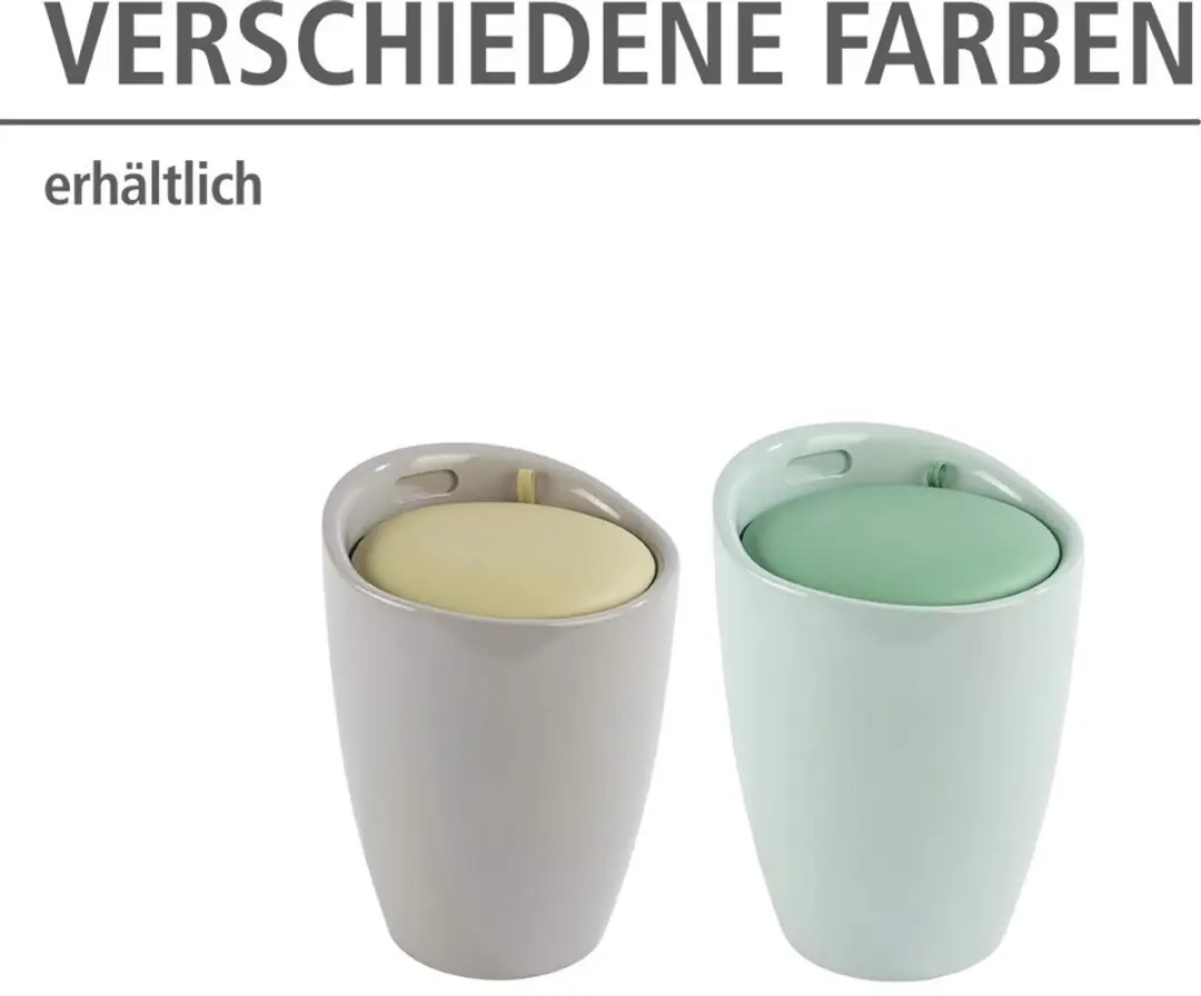 Wenko Zitje met uitneembare waszak 20L - Taupe - afbeelding 6 van 6