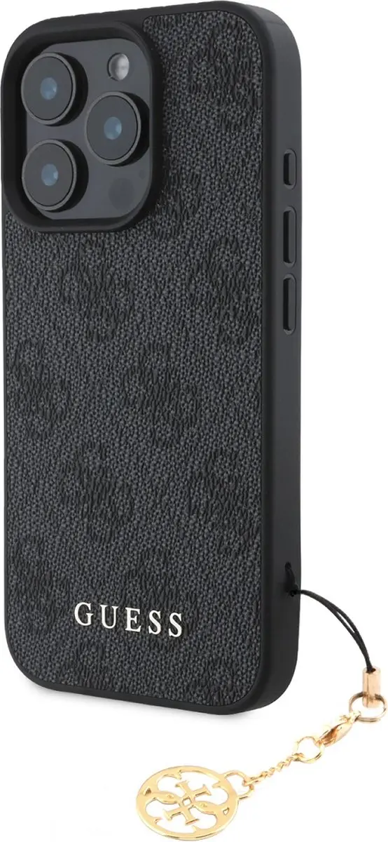 GUESS Hoesje iPhone 16 Pro Max GUHCP16XGF4GCK - Grijs - afbeelding 6 van 6