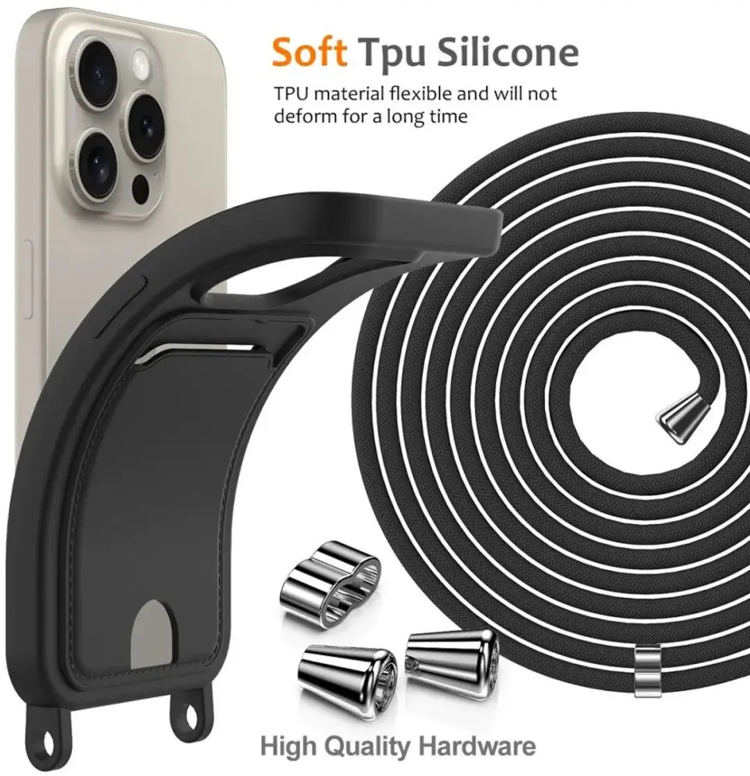 Selected Hoesje iPhone 16 Pro - Siliconen Zwart