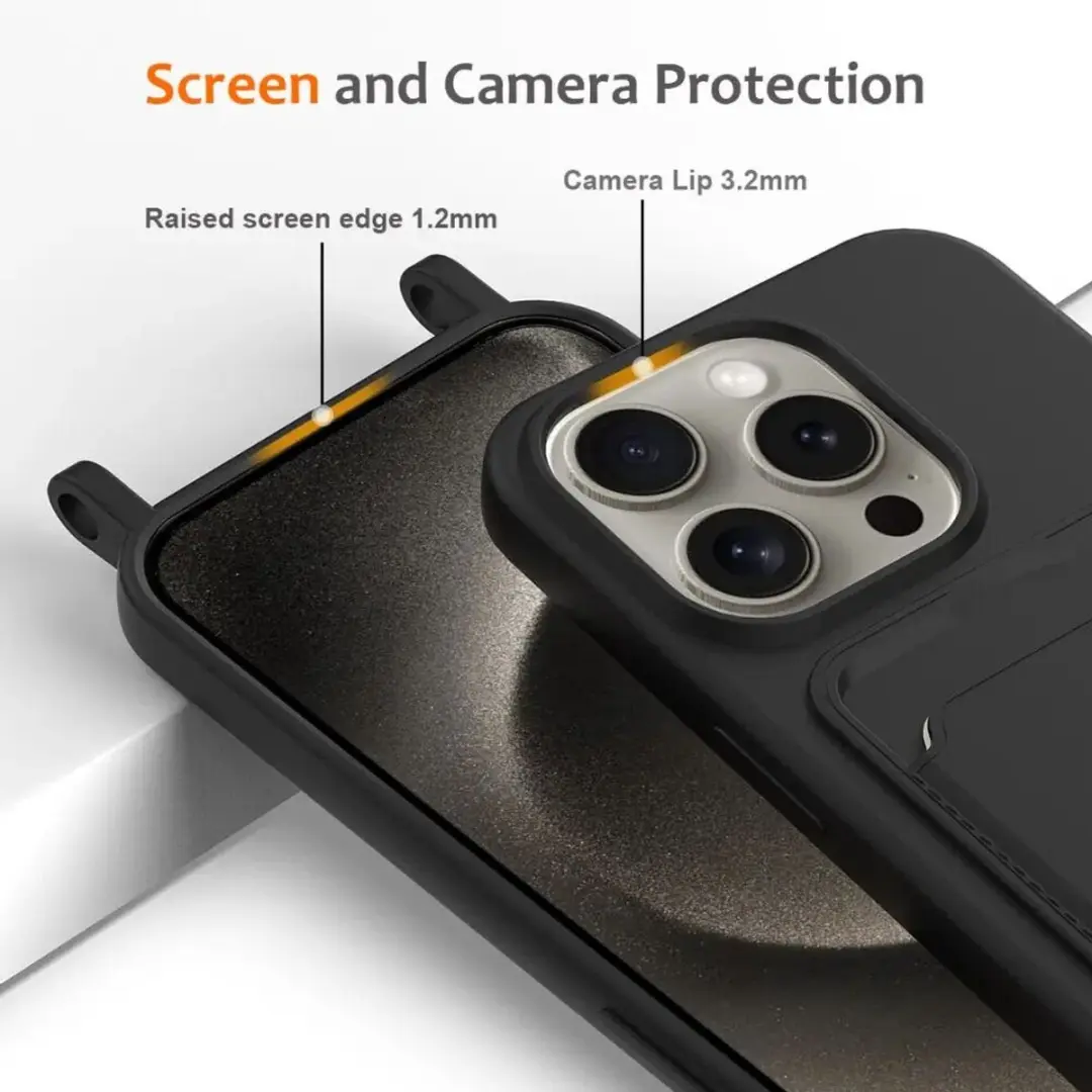 Selected Hoesje iPhone 16 Pro - Siliconen Zwart - afbeelding 6 van 6