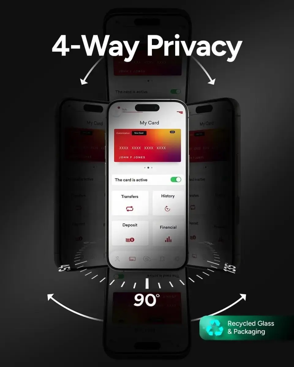 ZAGG InvisibleShield Glass Elite Privacy 360° iPhone 16/15 Plus - afbeelding 6 van 6