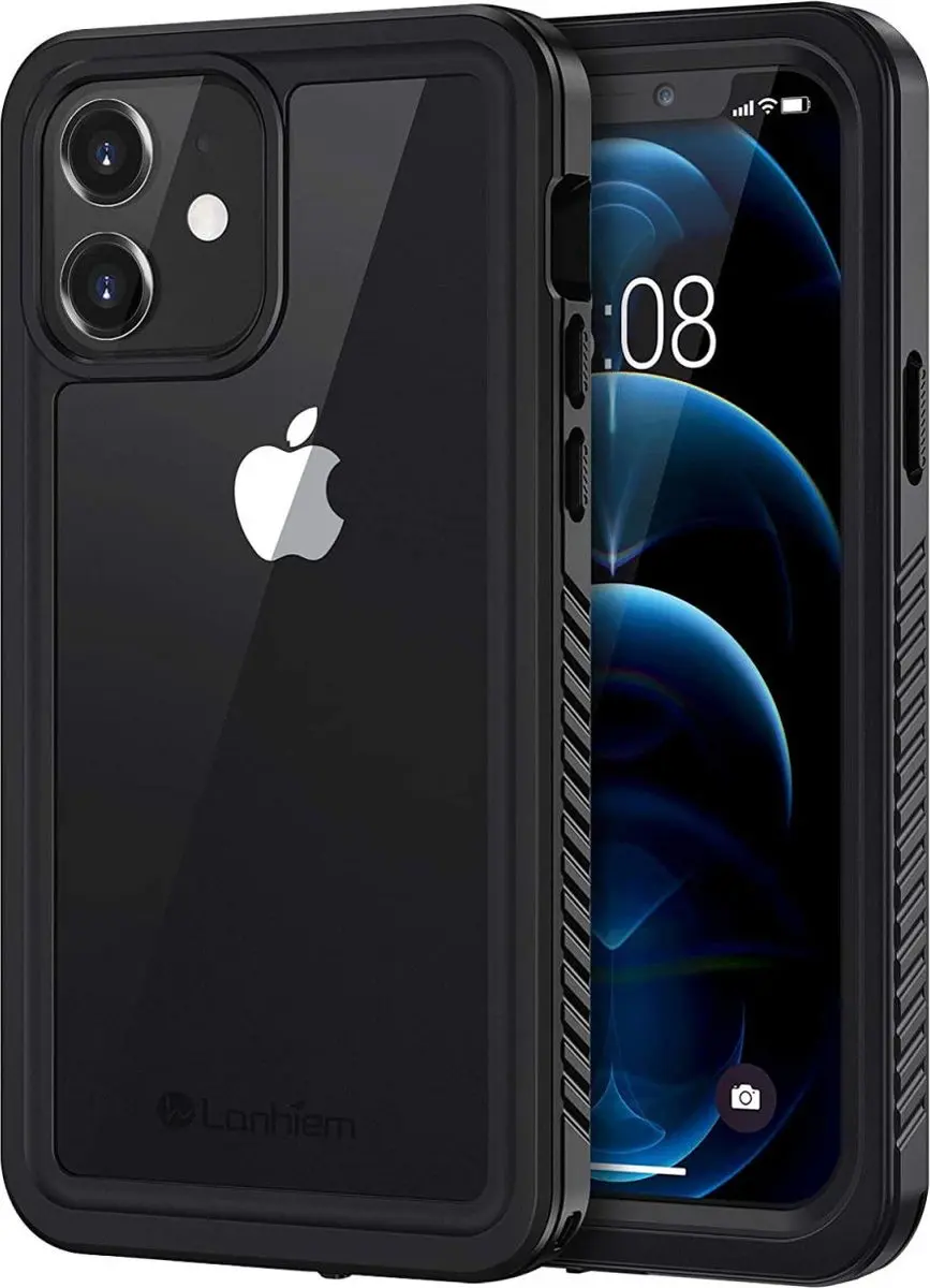 Selected SBG Outdoor iPhone 12 Hoesje Waterdicht - IP68 - Transparant/Zwart - afbeelding 6 van 6