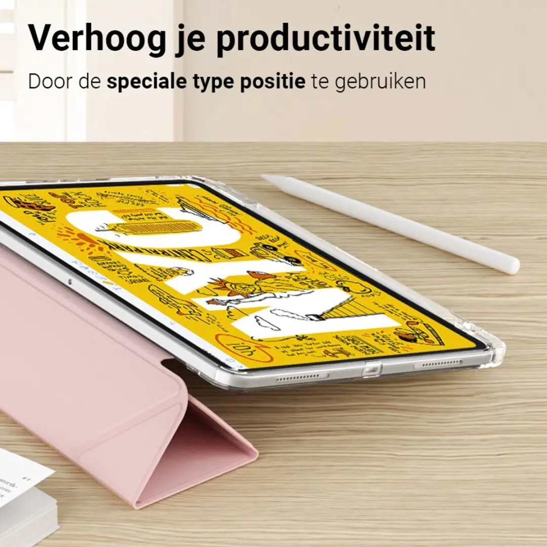 MobiQ Origami Hoes iPad Air 10.9 46-00862 - Roze