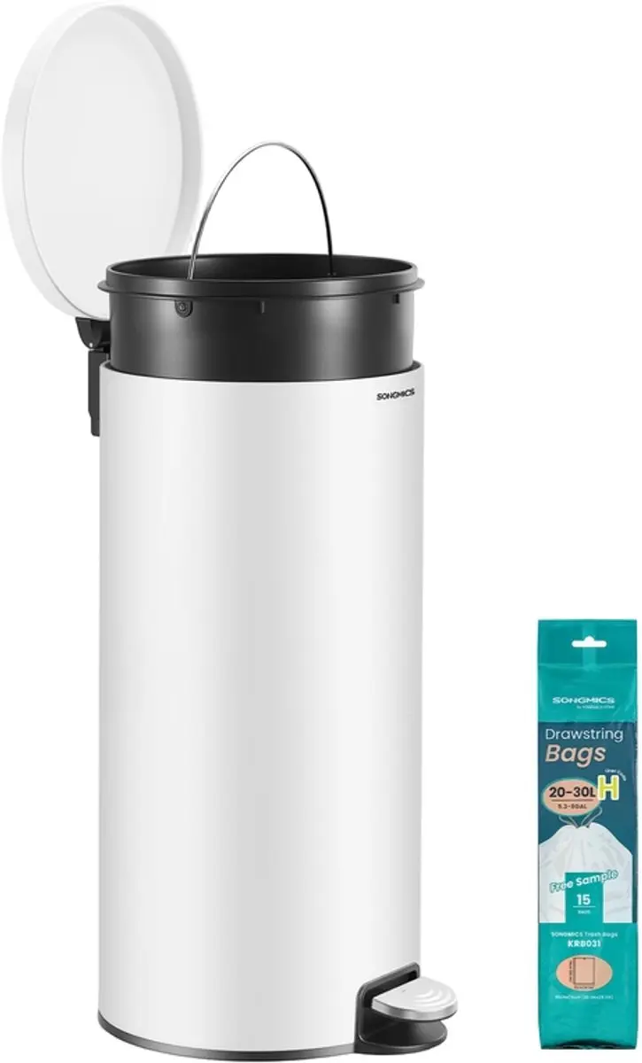 Songmics Ronde Afvalbak 30L