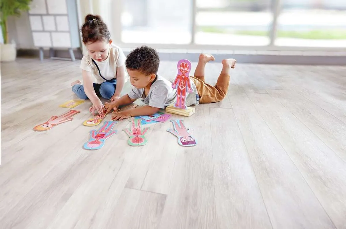 Hape Menselijk Lichaam Magnetische Puzzel 60 Stuks - Multicolor
