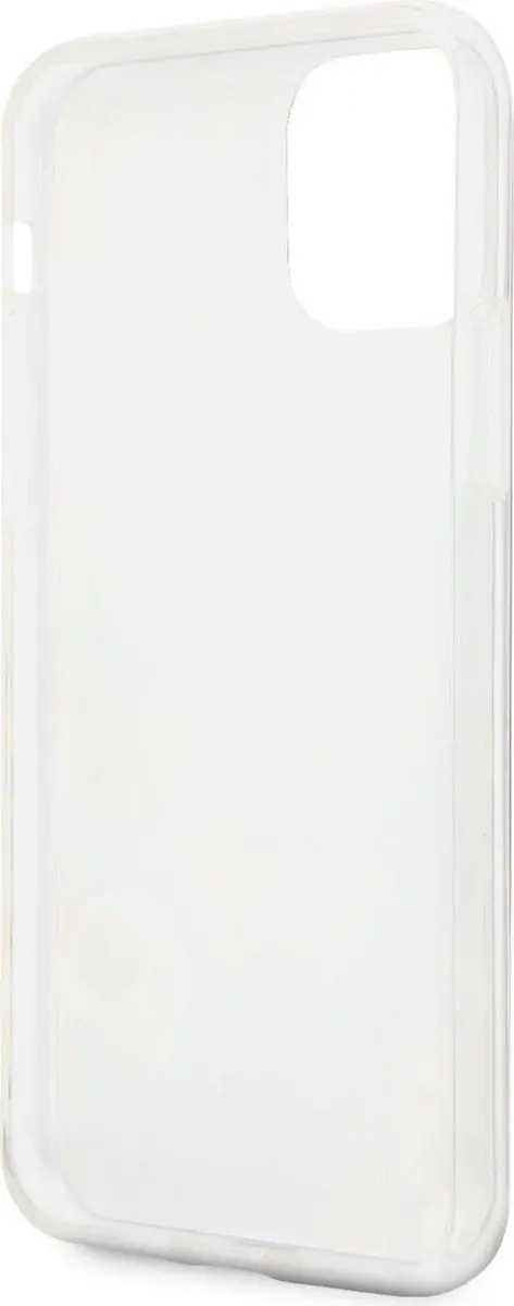 Guess Shiny Flower Back Case S212-2 - iPhone 11 Pro Max - Zwart