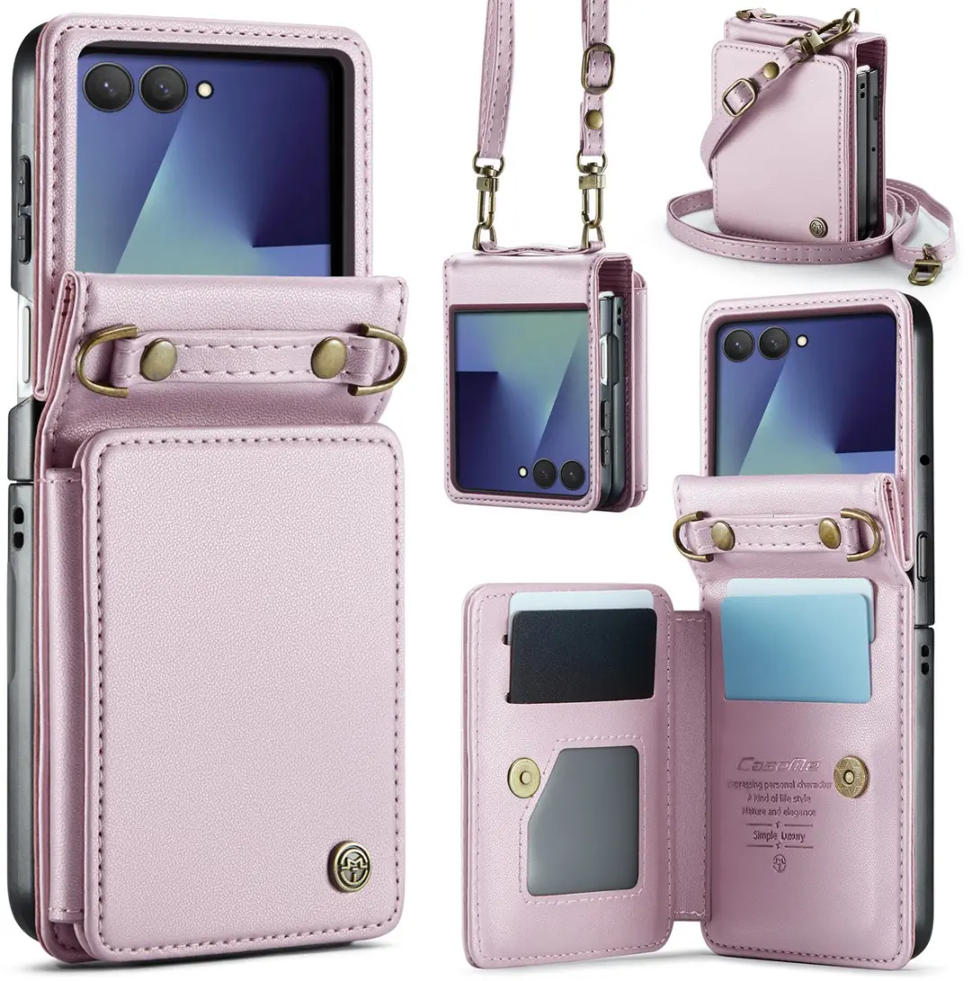 Caseme Samsung Galaxy Z Flip 7 PU Hoesje