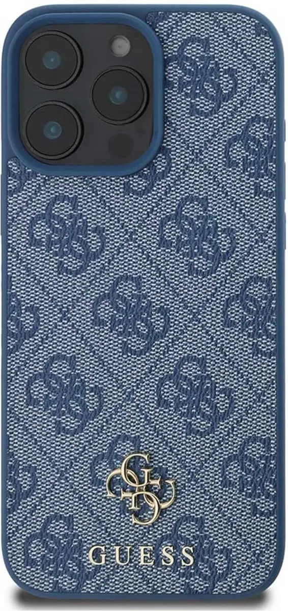 Guess GUHMP16XP4SM4MB Backcover - iPhone 16 Pro Max - Blauw