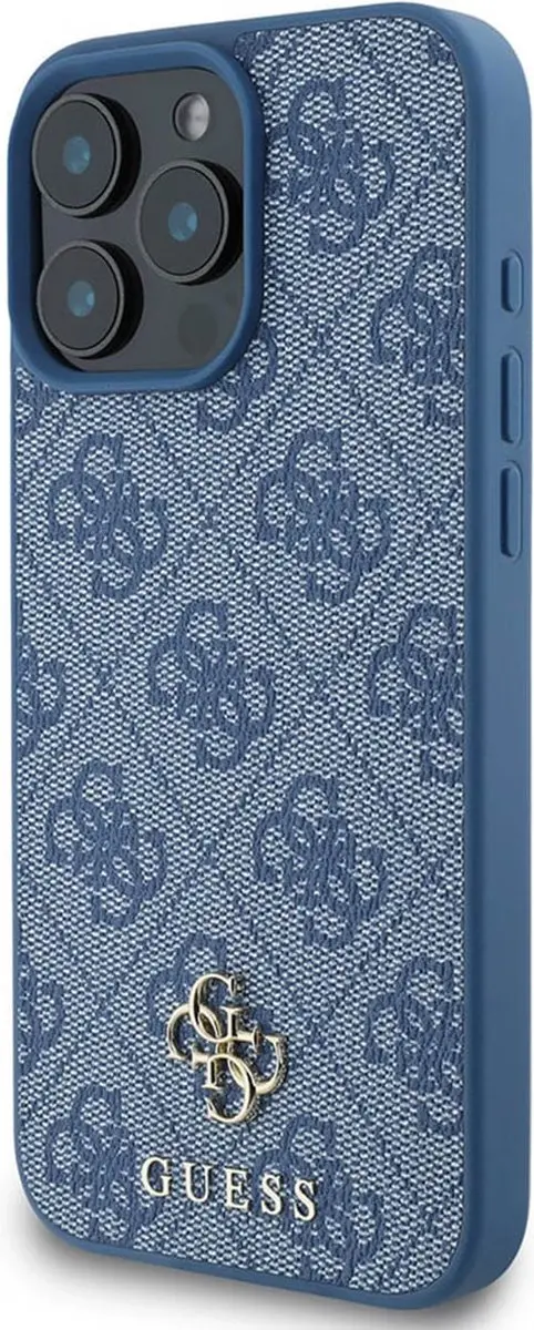 Guess GUHMP16XP4SM4MB Backcover - iPhone 16 Pro Max - Blauw