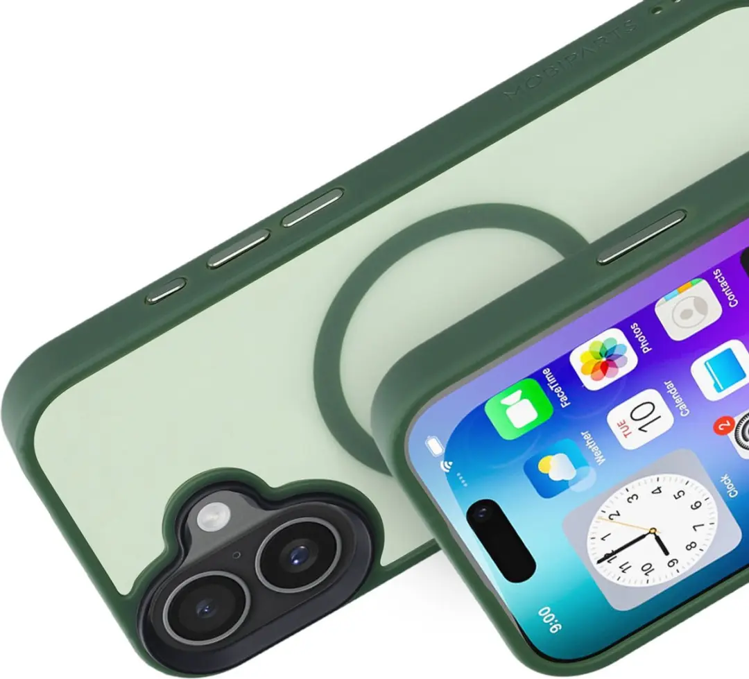 Mobiparts MP-130072 Hoesje iPhone 17 - Hardcover MagSafe - Groen