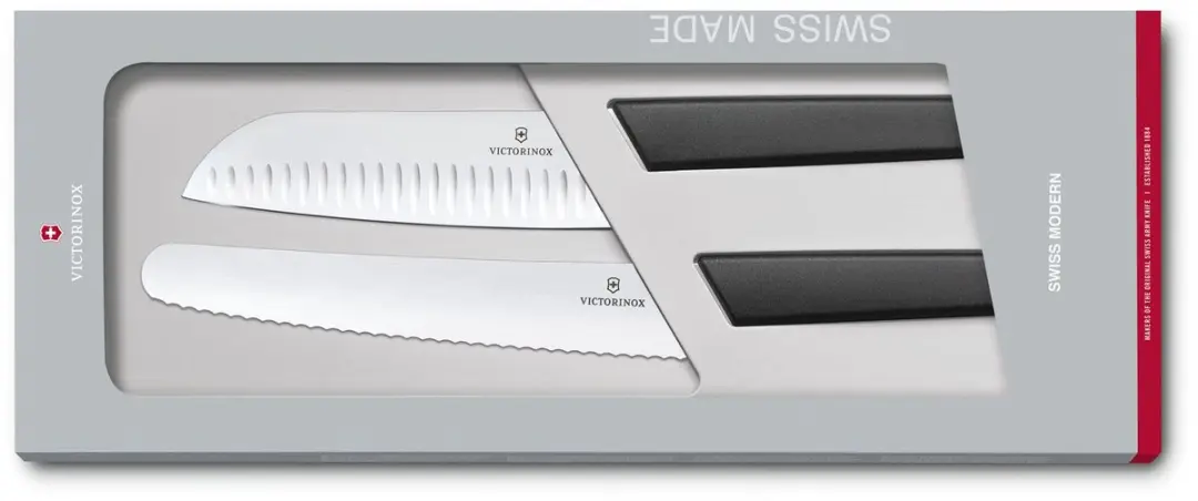 Victorinox Swiss Modern Keukenset 2-delig - 2 Messen - Zwart