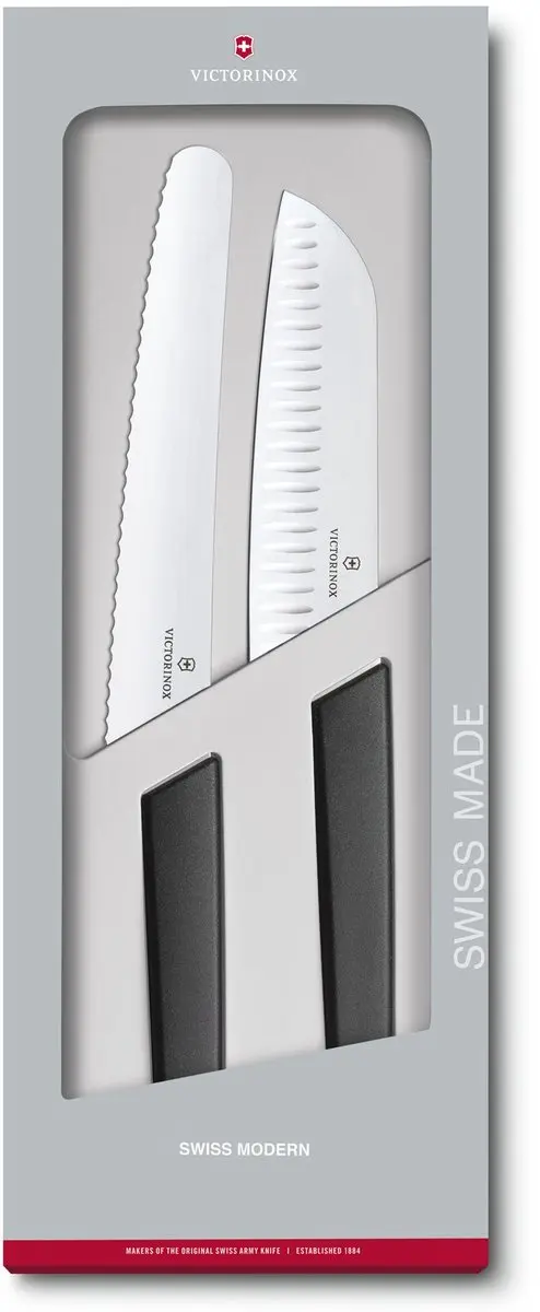 Victorinox Swiss Modern Keukenset 2-delig - 2 Messen - Zwart