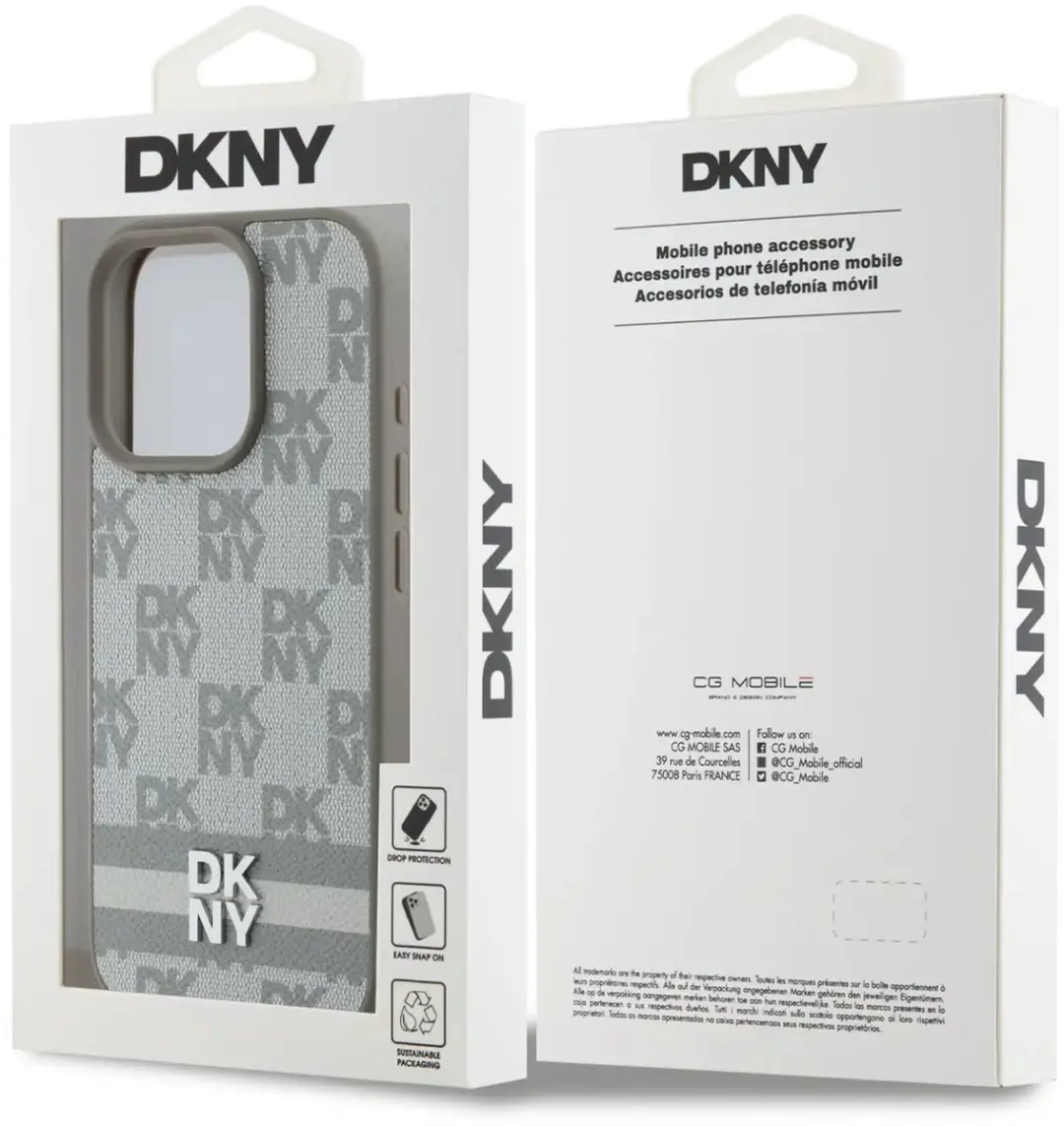 DKNY Backcover iPhone 16 Pro Max - Beige - 3666339334215