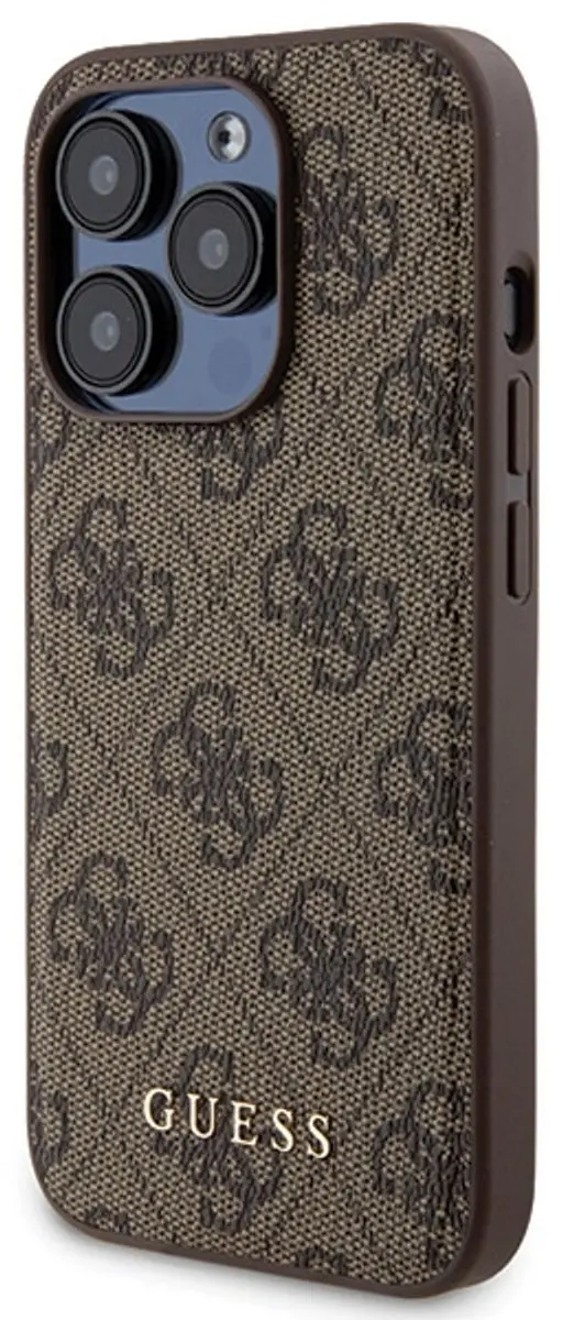 Guess iPhone 15 Pro Hoes - Hardcase MagSafe - Bruin
