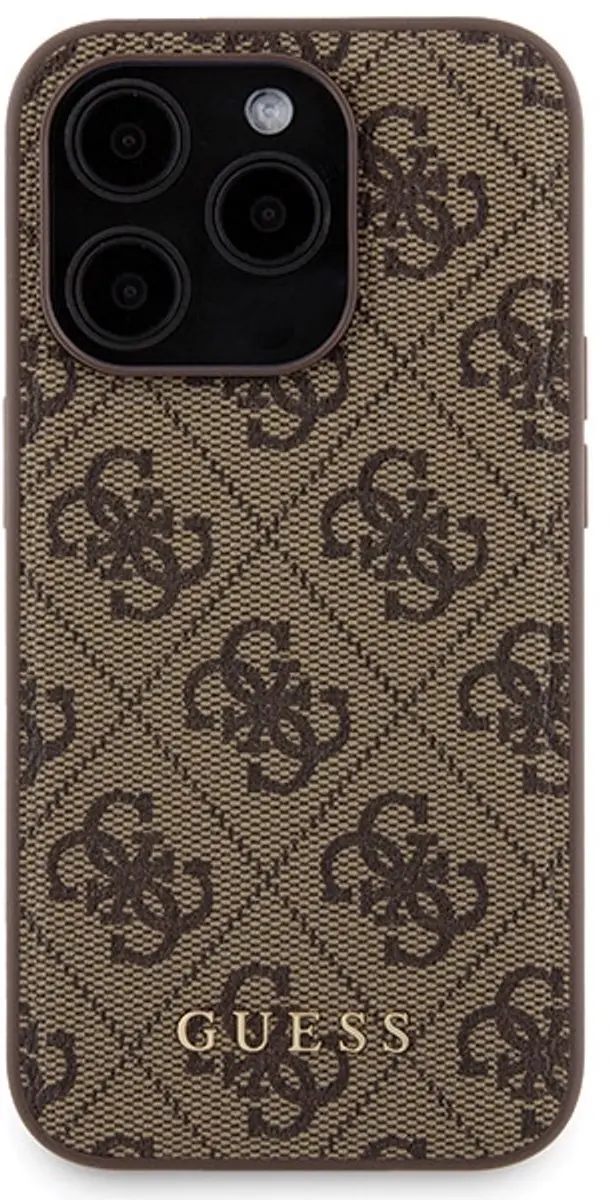 Guess iPhone 15 Pro Hoes - Hardcase MagSafe - Bruin
