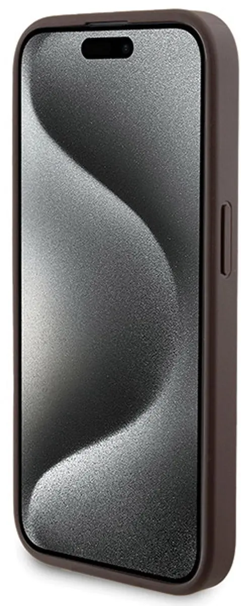 Guess iPhone 15 Pro Hoes - Hardcase MagSafe - Bruin