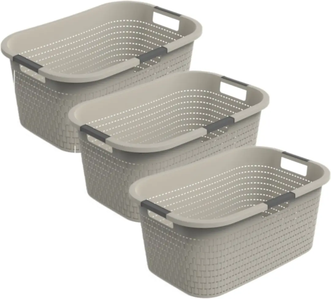 Rotho Country Wasmand Set 3-delig 40L