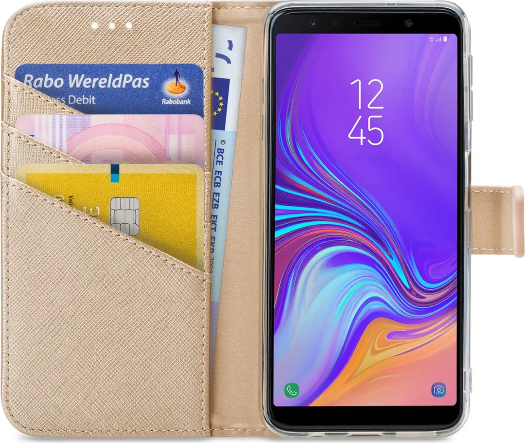 My Style MSFWLT1064 Telefoonhoesje Samsung Galaxy A7 (2018) - Goud