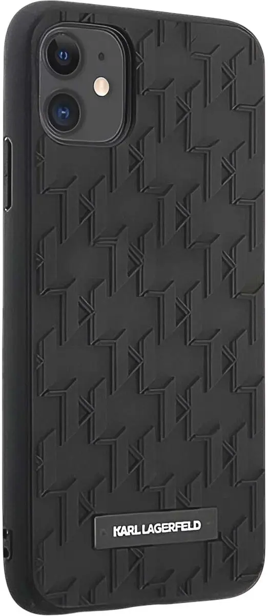 Karl Lagerfeld iPhone 11/XR TPU Hoesje - Effen Zwart