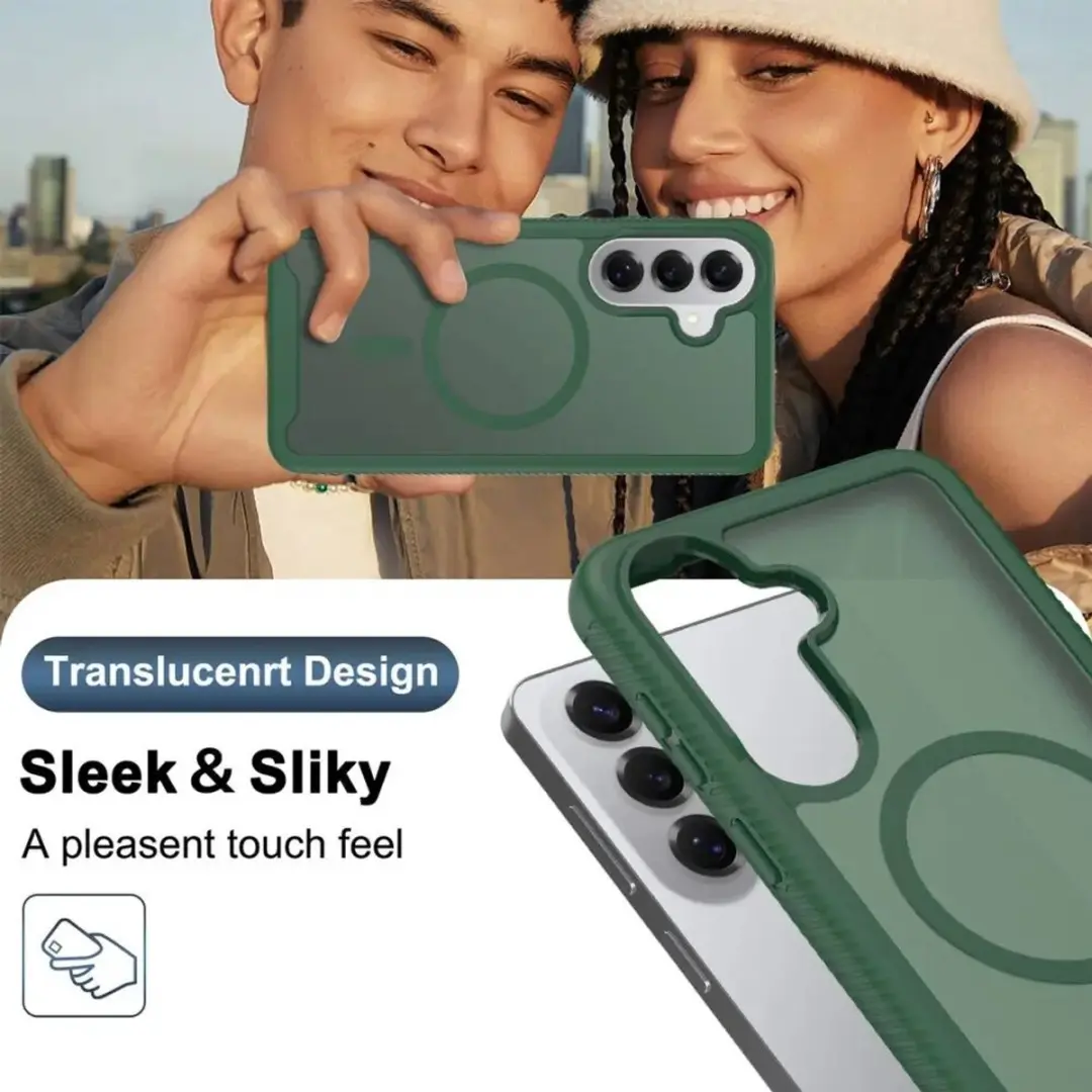 Selected Hoesje Samsung Galaxy S26 Matte Groen - MagSafe