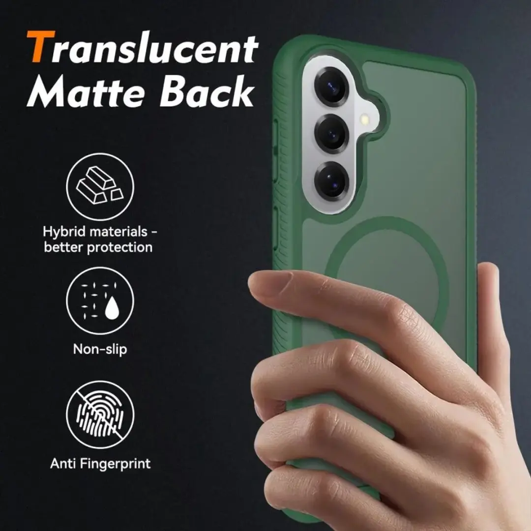 Selected Hoesje Samsung Galaxy S26 Matte Groen - MagSafe