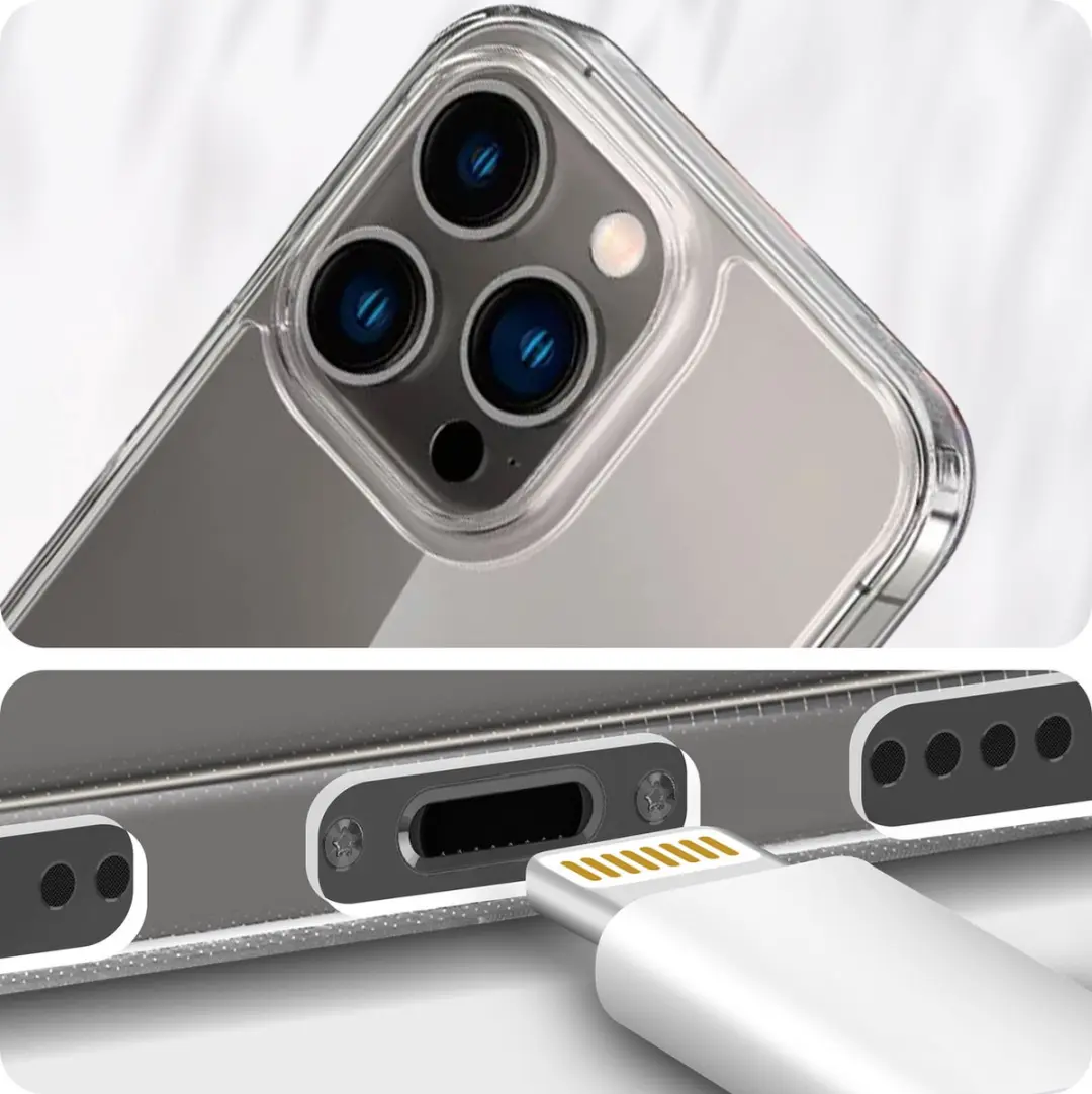 Spigen Air Skin Hybrid ACS04808 Hoesje - iPhone 14 Pro Max - Transparant