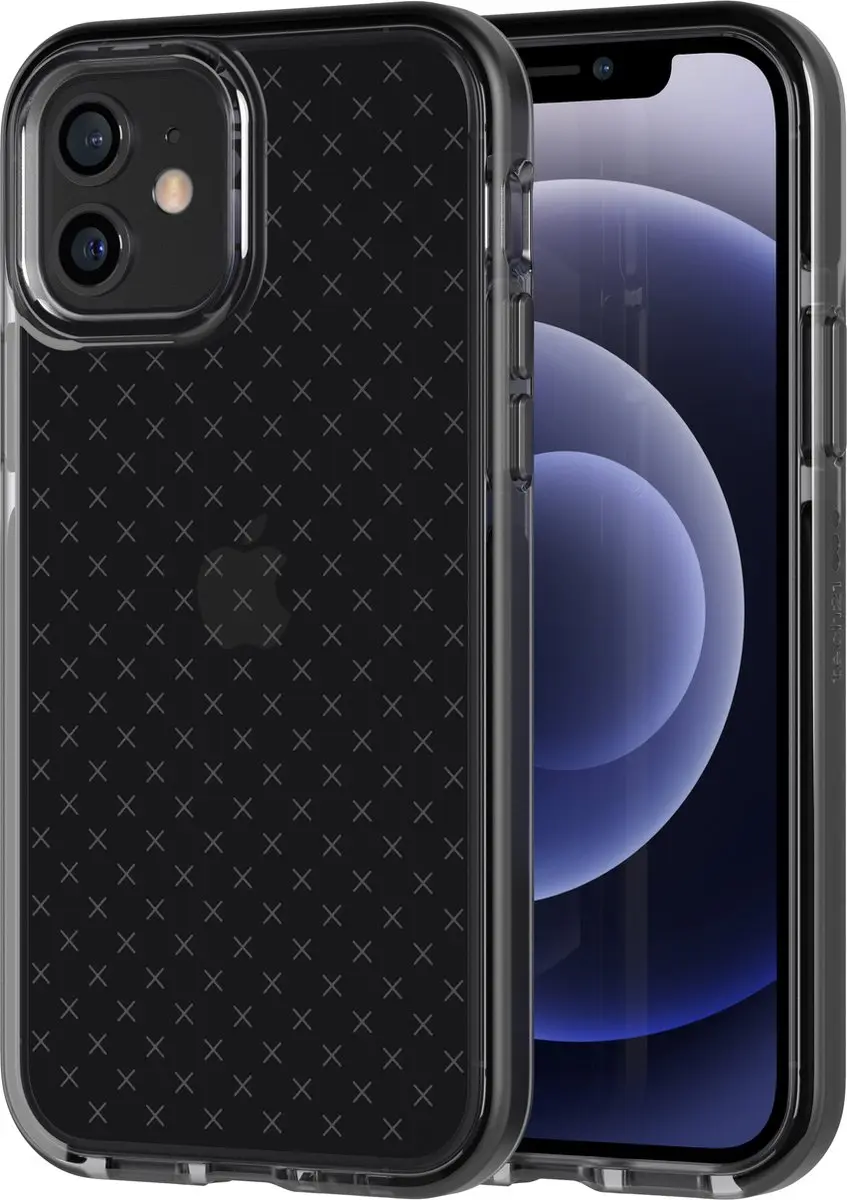 Tech21 Evo Check iPhone 12/12 Pro Hoesje - T21-8373 - Antraciet