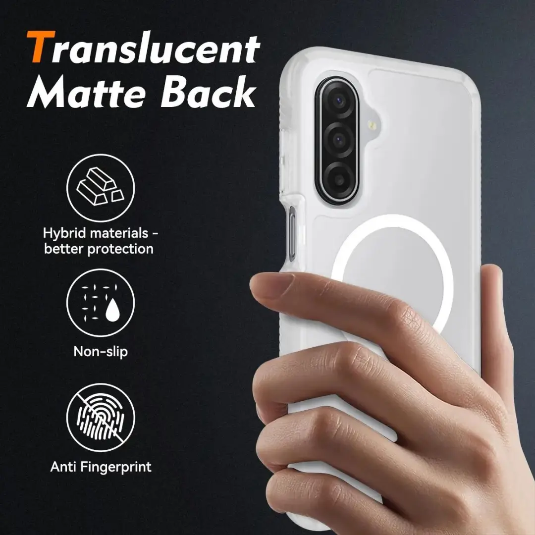 Samsung Galaxy A16/A26/A17 Hoesje Matte Transparant - MagSafe - afbeelding 6 van 6