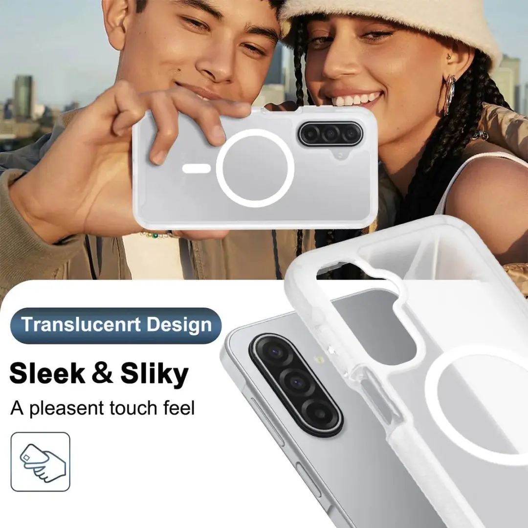 Samsung Galaxy A16/A26/A17 Hoesje Matte Transparant - MagSafe
