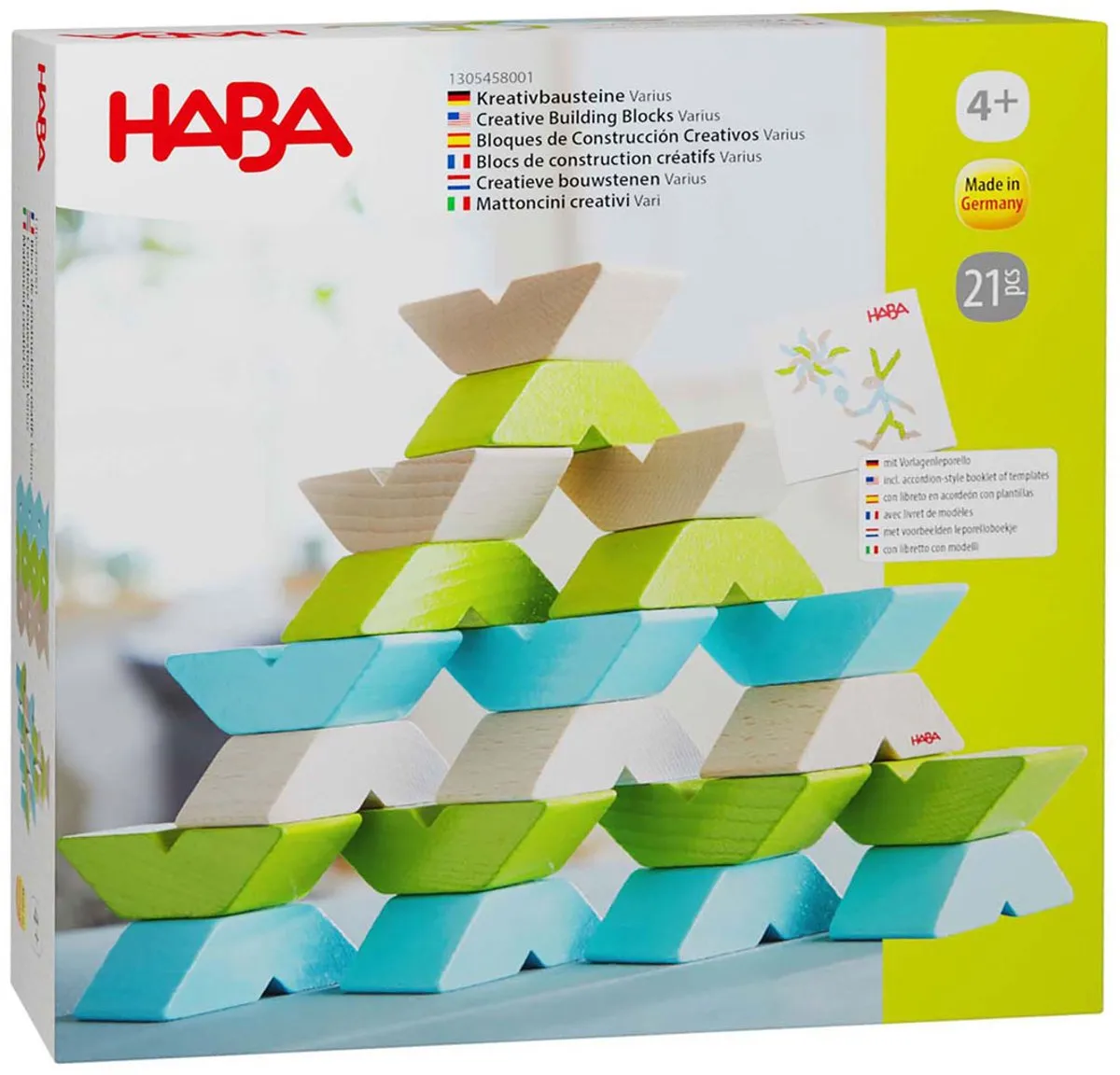 Haba Varius 3D Compositie Spel - 21 Stuks - Multicolor