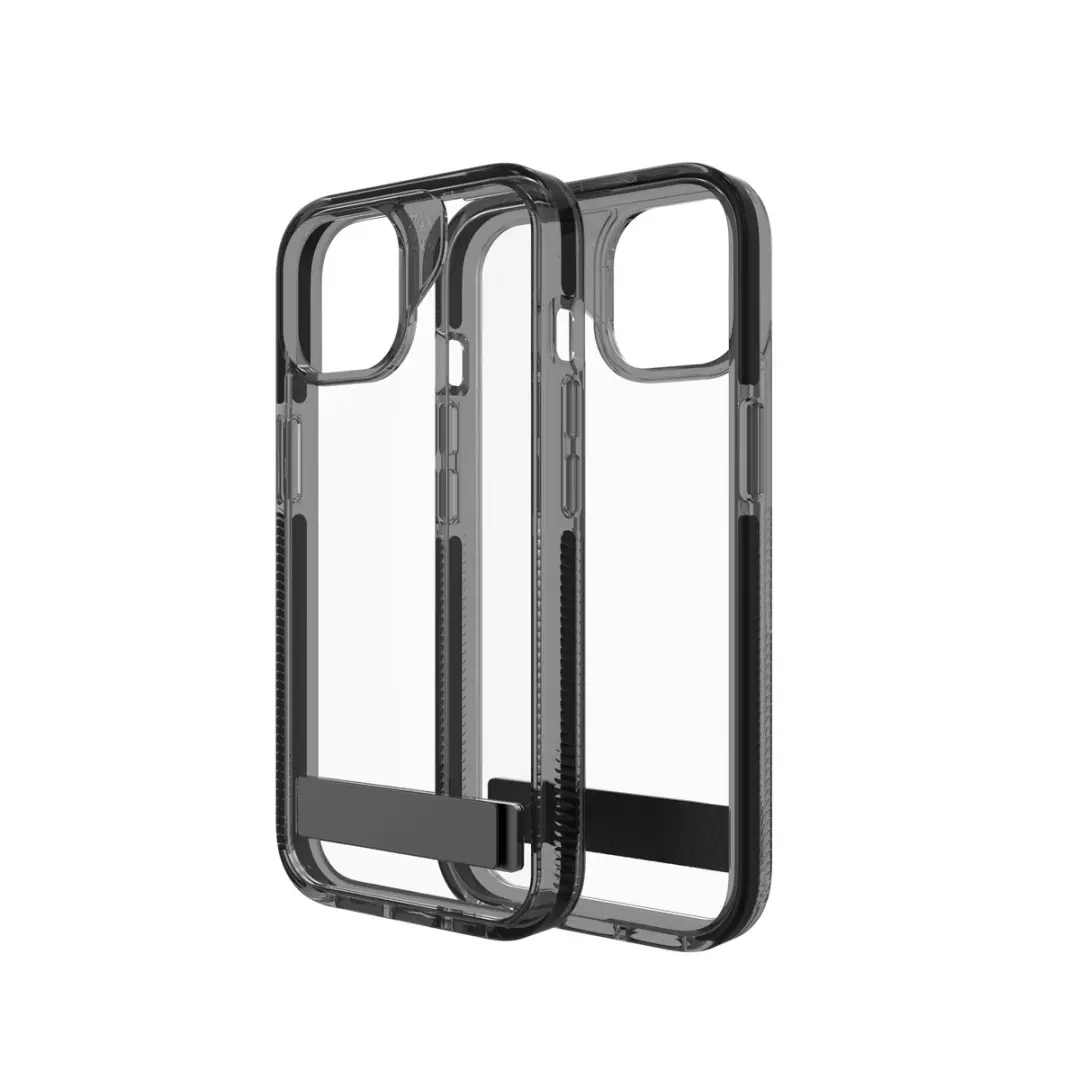 ZAGG Santa Cruz Hoesje iPhone 13/14/15/16/17 - Kickstand - Transparant Zwart