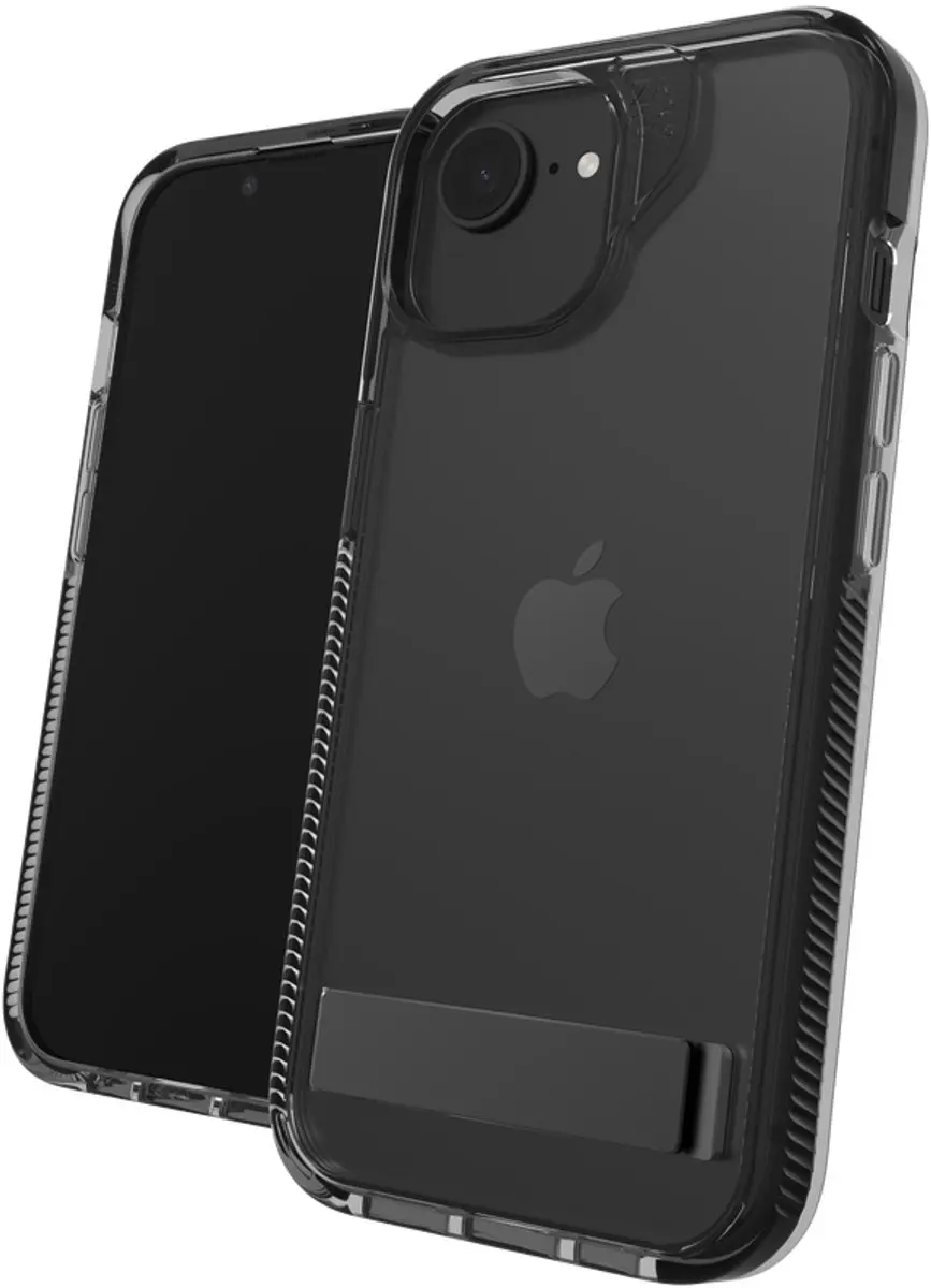 ZAGG Santa Cruz Hoesje iPhone 13/14/15/16/17 - Kickstand - Transparant Zwart